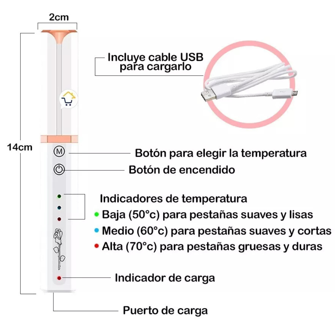 ¡Rizador de Pestañas Eléctrico! ✨👁️ Rizo Perfecto y Duradero en Segundos 🔥 Oferta Exclusiva + Envío Gratis 🚚 ¡Luce unas Pestañas Deslumbrantes!