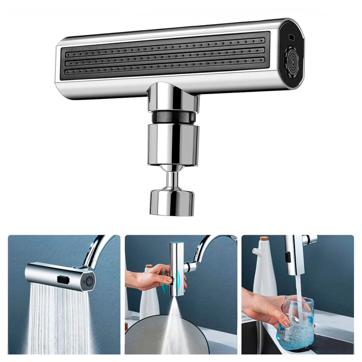 ¡Grifo 4 en 1 de Acero Inoxidable 360°! 💧✨ Elegancia y Funcionalidad en Cada Giro 🔥 Mejora tu Cocina o Baño Hoy Mismo 🚿 ¡Hazlo Tuyo Ahora!