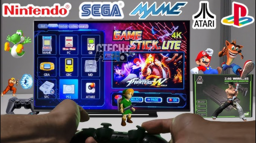 ¡Consola de Videojuego Game Stick 64G! 🎮🔥 Diversión Ilimitada en tu Pantalla 💥 Oferta Especial + Envío Gratis 🚚 ¡Revive los Mejores Clásicos Hoy!