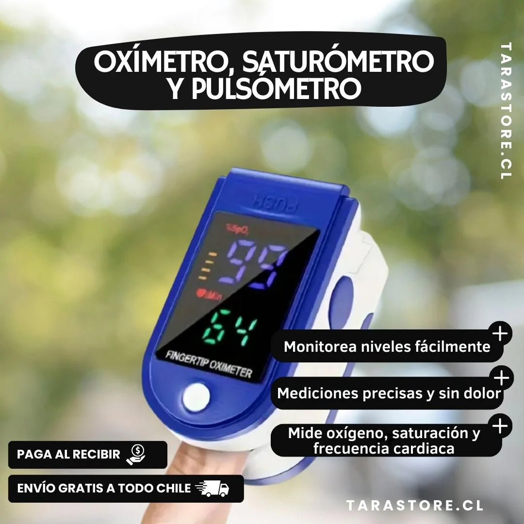 ¡Oxímetro, Saturometro y Pulsómetro 3 en 1! ❤️‍🔥 Oferta Exclusiva + Envío Gratis 🚚 ¡Cuida tu Salud al Instante!