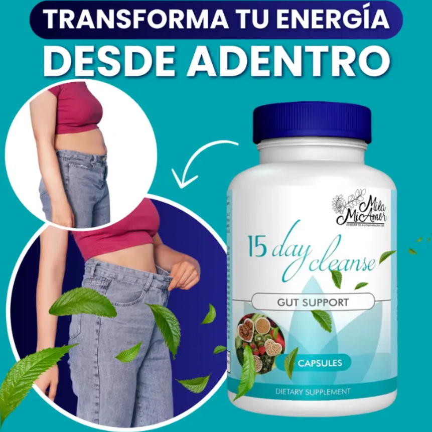 ¡15 Day Cleanse de By Mila Mi Amor! 🌿✨ Detox Natural para un Cuerpo Ligero y Saludable 🔥 Siéntete Renovada 🚚 ¡Con Envío Gratis!