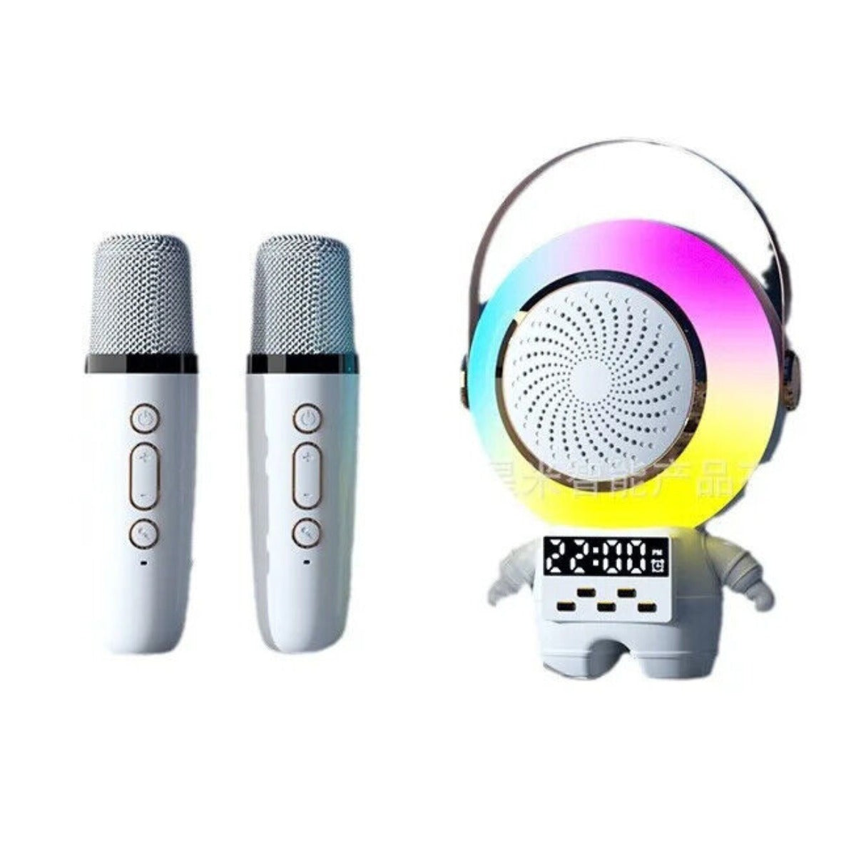 ¡Karaoke Astronauta con 2 Micrófonos! 🚀🎤 Diversión Cósmica para Toda la Familia 🔥 Oferta Especial + Envío Gratis 🚚 ¡Canta y Brilla Como una Estrella!