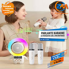 ¡Karaoke Astronauta con 2 Micrófonos! 🚀🎤 Diversión Cósmica para Toda la Familia 🔥 Oferta Especial + Envío Gratis 🚚 ¡Canta y Brilla Como una Estrella!